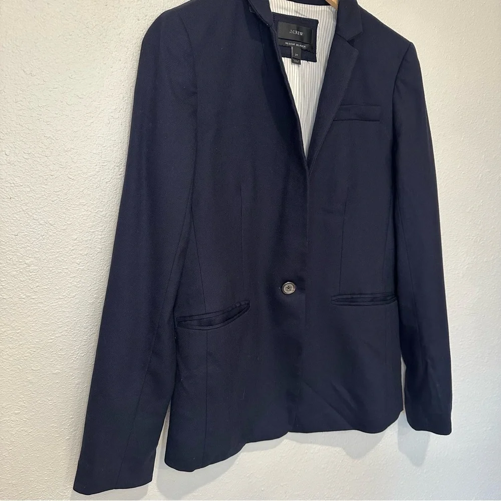 J. Crew Regent Wool Navy Blazer